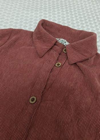 Diğer Bordo Düğmeli Uzun Kollu elbise