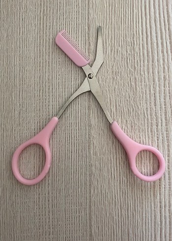 Diğer Pastel Pembe Kaş Tarak ve Makası