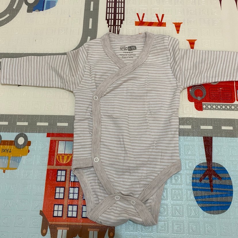 Ünisex Çocuk Düğmeli Pamuklu Tayt - Görsel 3