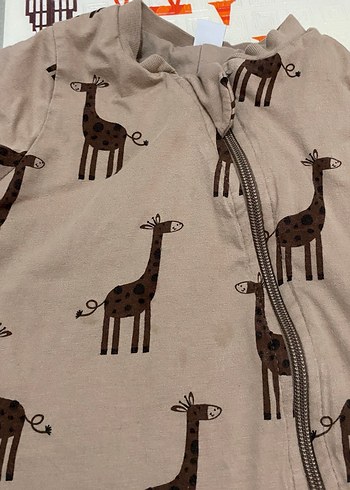 Kahverengi Fermuarlı Erkek Bebek Tulum - Görsel 2