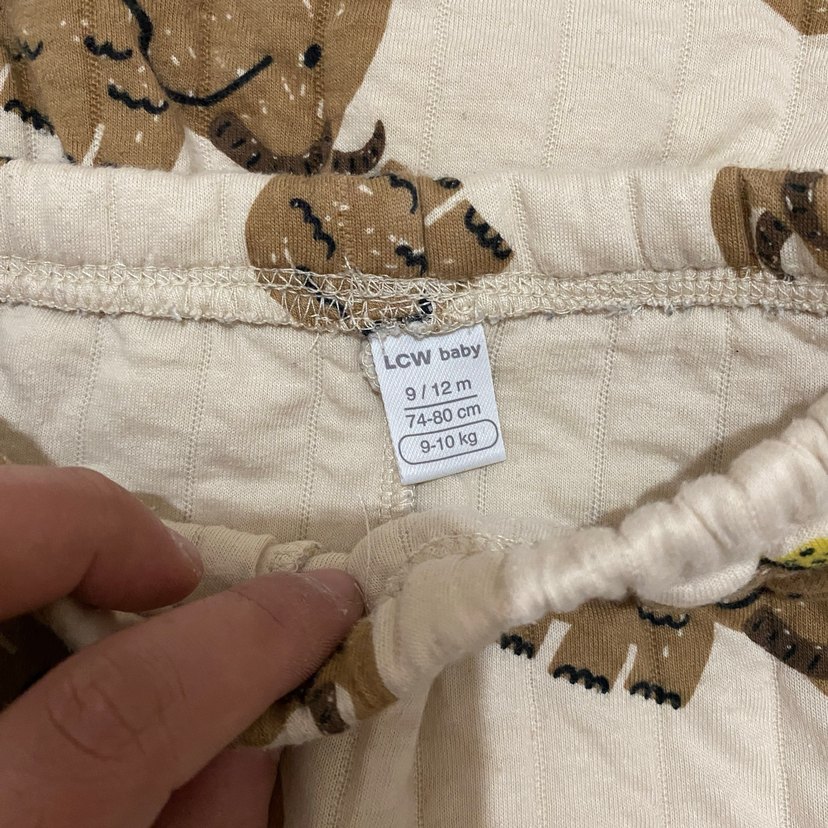 Kahverengi Baskılı Bebek Erkek Takımı - Görsel 2