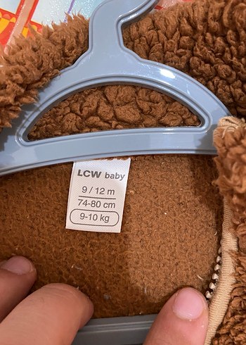 Kahverengi Peluş Erkek Çocuk Ceket - Görsel 2