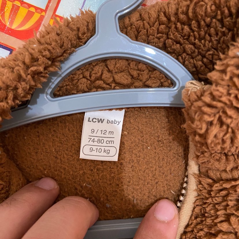 Kahverengi Peluş Erkek Çocuk Ceket - Görsel 2