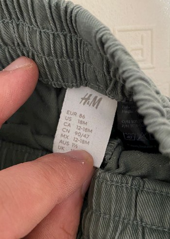 Gri Düğmeli Erkek Çocuk Pamuk Pantolon - Görsel 2