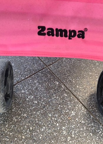  Pembe Desenli Köpek Arabası ZAMPA