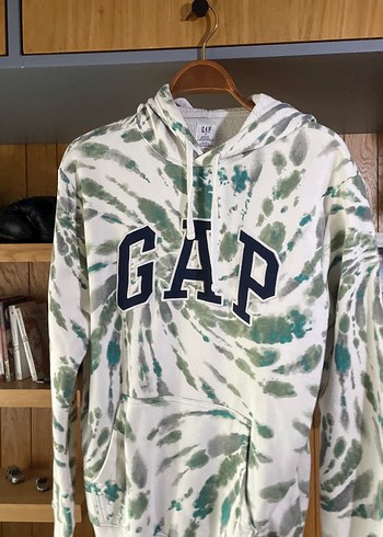 GAP Erkek Bağlamalı Batik Sweatshirt