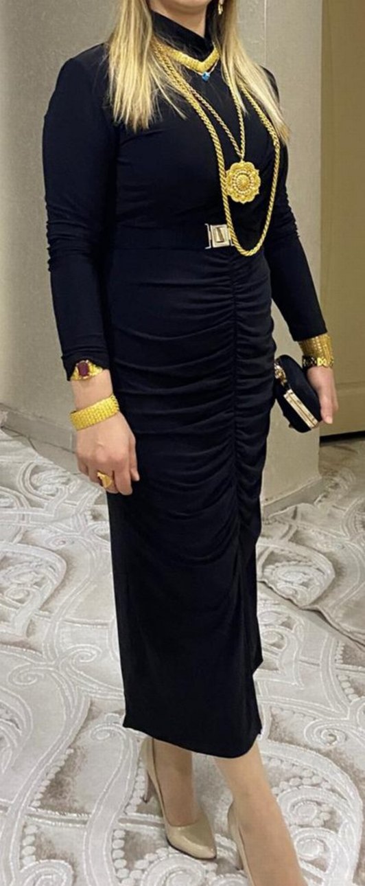 Altın Zincir Detaylı Kadın Vücut Zinciri - Görsel 2