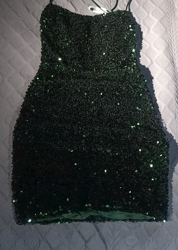 Oleg cassini payetli Mini abiye - Görsel 3