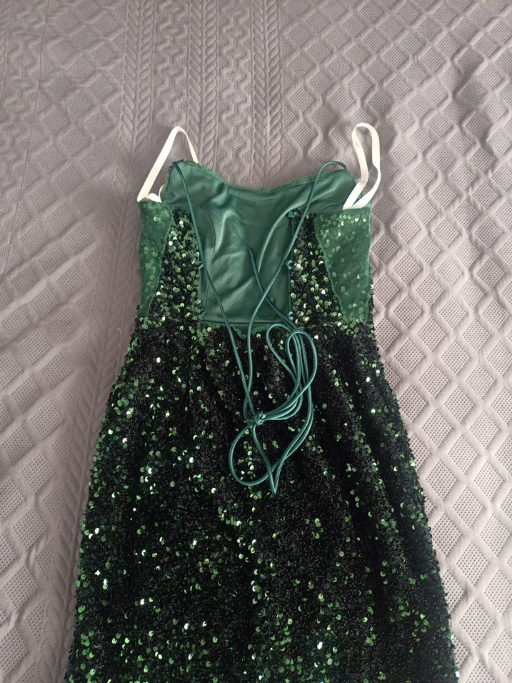 Oleg cassini payetli Mini abiye - Görsel 5