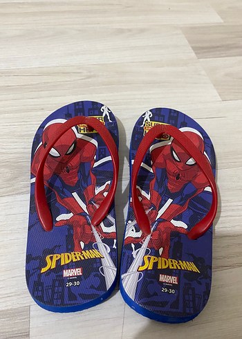 Spider-Man Renkli Spiderman parmak arası erkek cocuk terlik