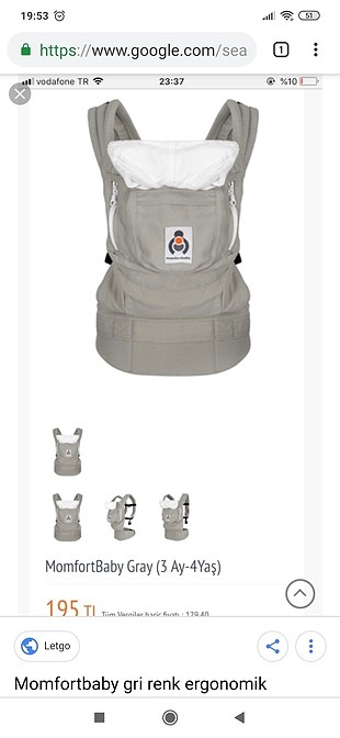 Momfort Baby Ergonomik Kanguru