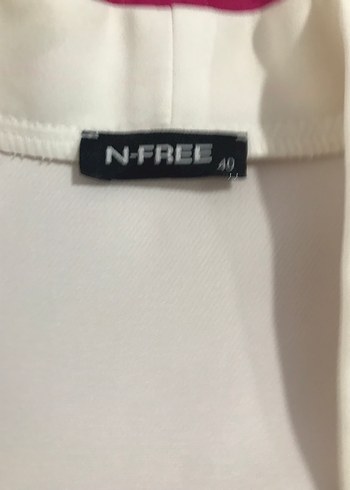 Vakko beyaz uzun kollu kadın ceket - Görsel 4