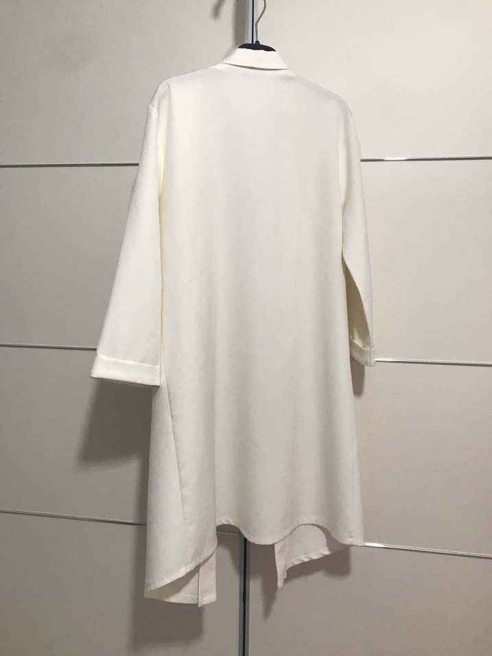 Vakko beyaz uzun kollu kadın ceket - Görsel 3