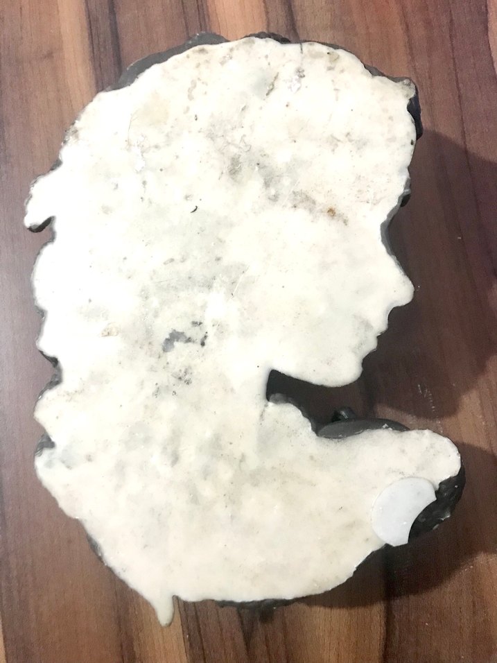 Yılan Saçlı Gri Medusa Figür duvar dekoru - Görsel 3