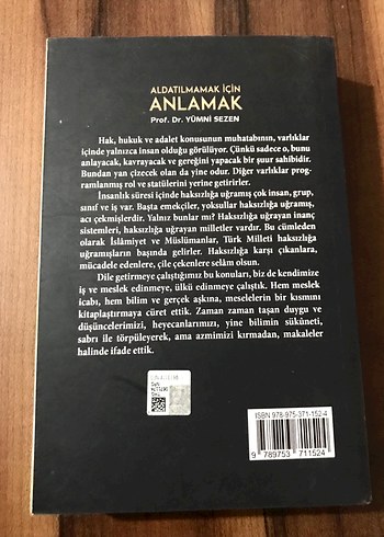 Aldatılmamak İçin Anlamak - Prof. Dr. Yümni Sezen - Görsel 2