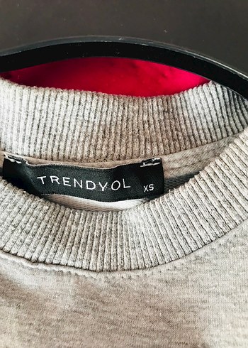 xs Beden gri Renk Gri Kolsuz Kadın Sweatshirt