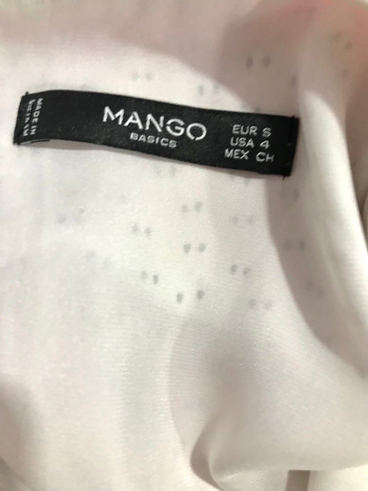 Beyaz Desenli Kolsuz Mini Ofis Elbisesi - Görsel 5