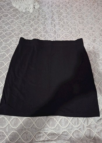 Siyah Düz Mini Etek