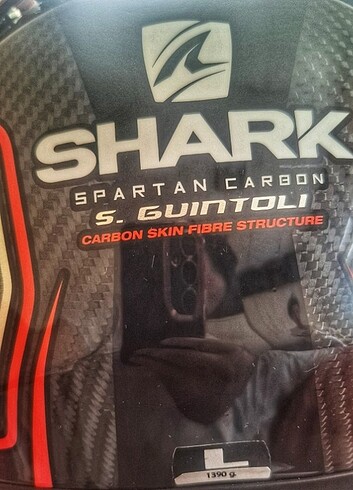 SHARK SPARTAN CARBON S.GUINTOLI L BEDEN - Görsel 5