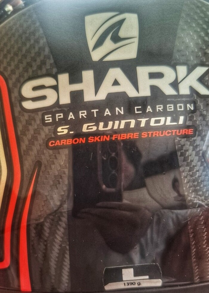 SHARK SPARTAN CARBON S.GUINTOLI L BEDEN - Görsel 5