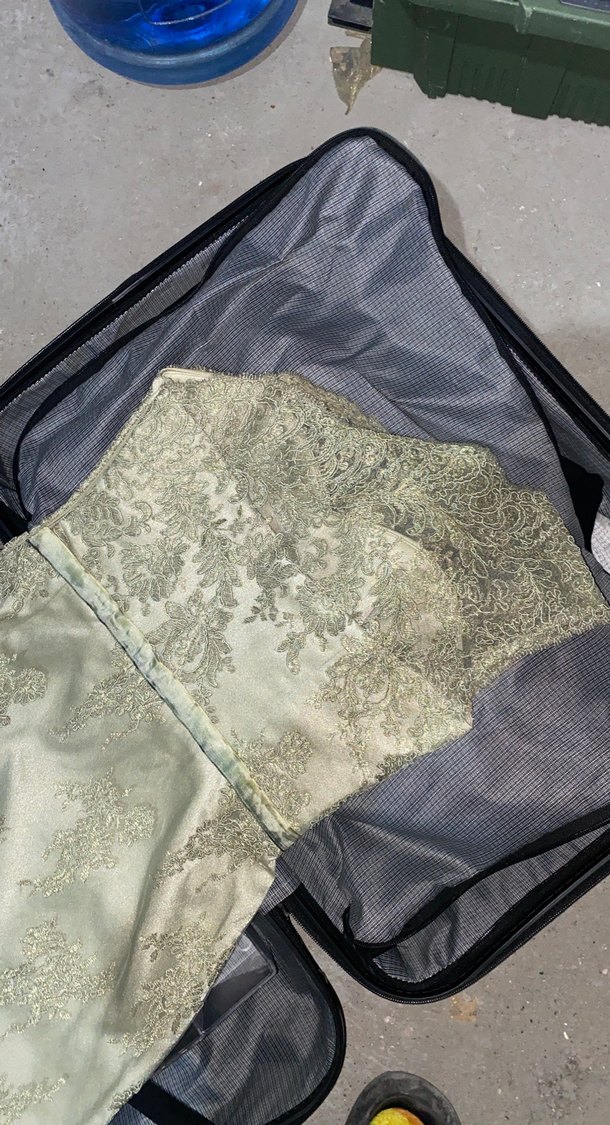 Dantel Detaylı Gri Midi Abiye Elbise - Görsel 5