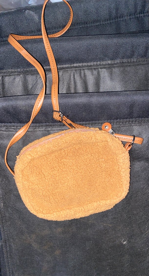 Kahverengi Peluş Kadın Çanta - Görsel 3