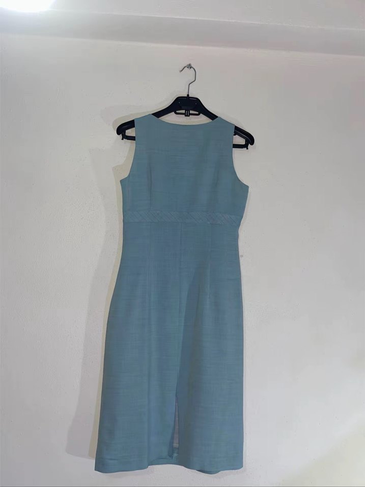 Roman Mavi Midi Denim Elbise - Görsel 2