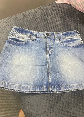 Diğer Renkli Baskılı Mini Kot Pantolon