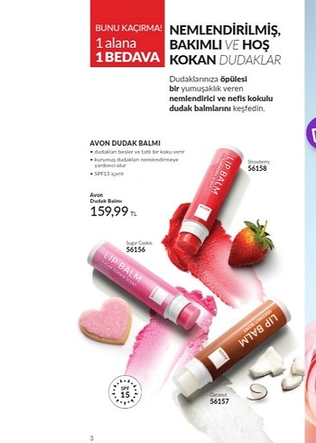 Avon Nemlendirici ve Kokulu Dudak Balmı