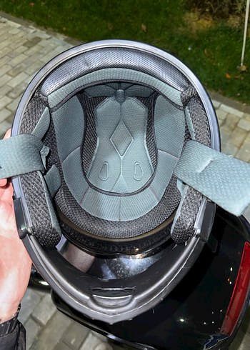 Siyah Motosiklet Kaskı - Görsel 8