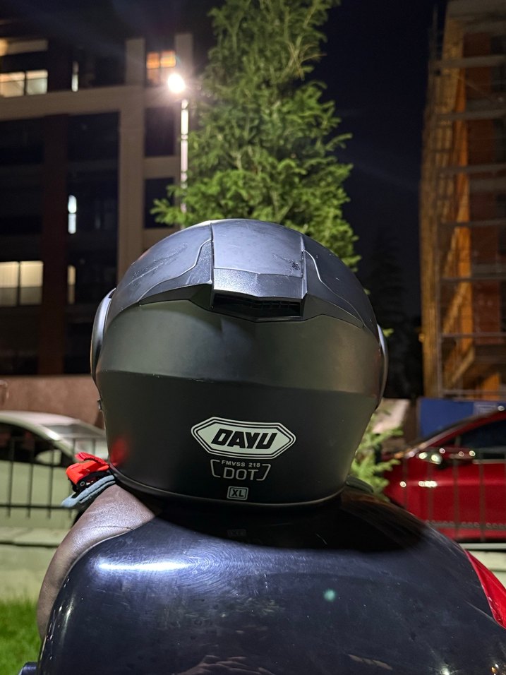 Siyah Motosiklet Kaskı - Görsel 5