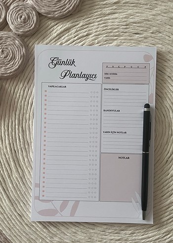 A5 Günlük Planlayıcı Bloknot