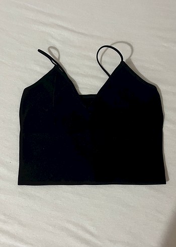 Oxxo Siyah Minimalist Mini Bralet