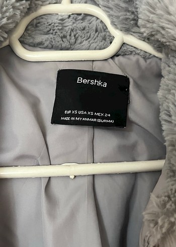 xs Beden Gri Peluş Kadın Ceket