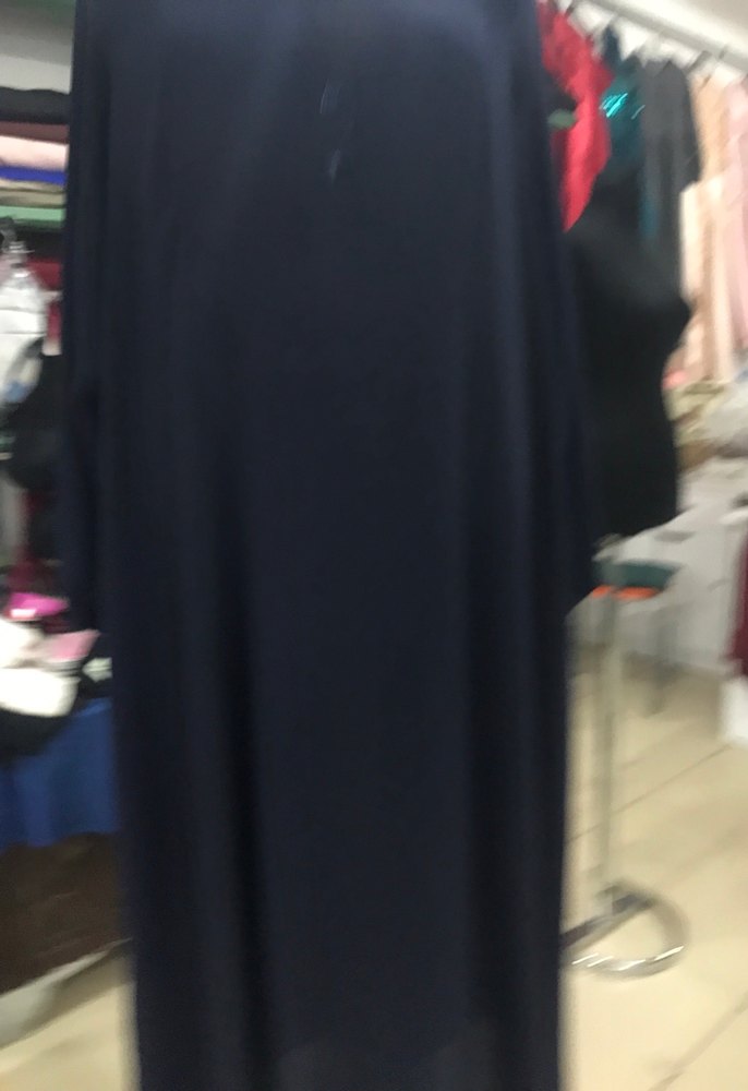 Lacivert Kadın Uzun Salaş Elbise - Görsel 2