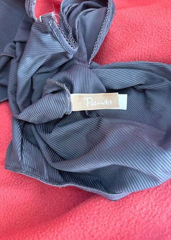 Penti Gri V Yaka Fitted Bodysuit - Görsel 7