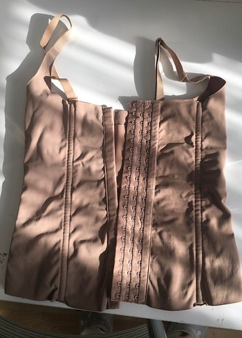 Bej Parlak Emzirme Korsesi Midi Boy - Görsel 4