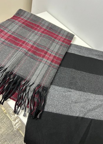 Gri erkek atkı 2li - Görsel 3