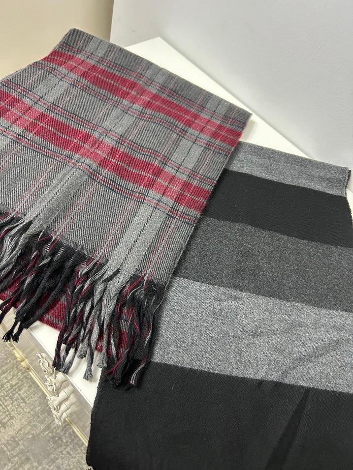 Gri erkek atkı 2li - Görsel 3