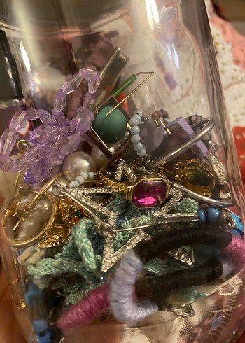 Accessorize Renkli El Yapımı Takı Kavanozu
