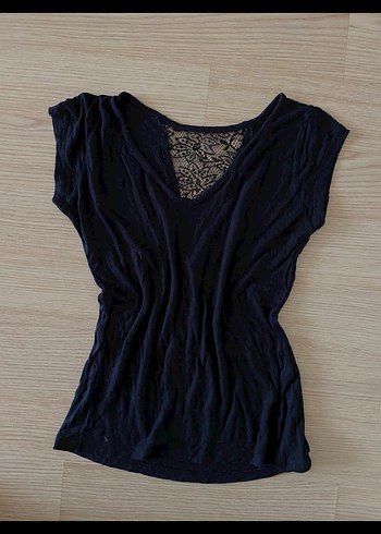 Diğer Önü dantel t-shirt