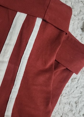 s Beden Kırmızı Straplez Spor Crop Top