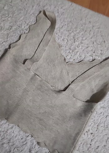 s Beden Dantel Detaylı Keten Bohem Kadın Atlet