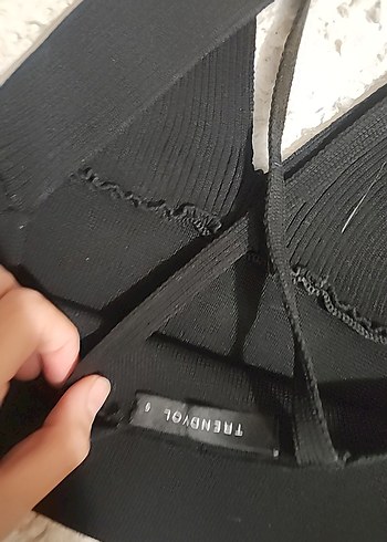 s Beden Siyah Mini Goth Atlet Sütyen