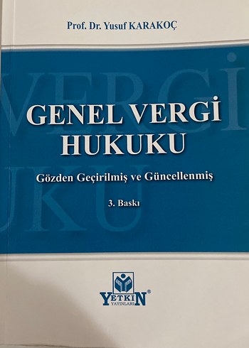 Genel Vergi Hukuku - Prof. Dr. Yusuf Karakoç