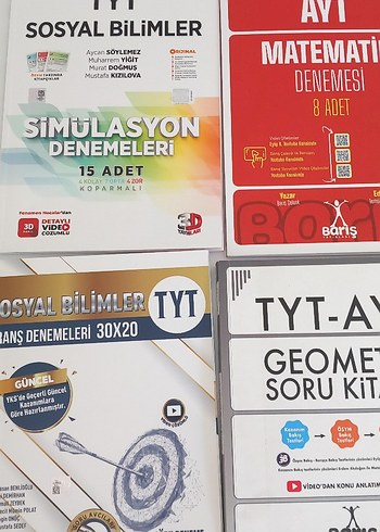 Beden Renk TYT AYT denemeler soru bankaları ne konu anlatım kitapları