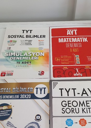 TYT AYT denemeler soru bankaları ne konu anlatım kitapları