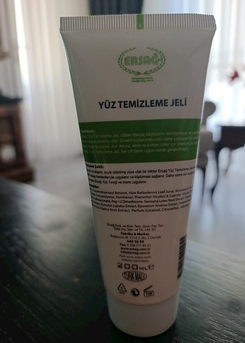 Ersag Yüz Temizleme Jeli 200 ml - Görsel 3