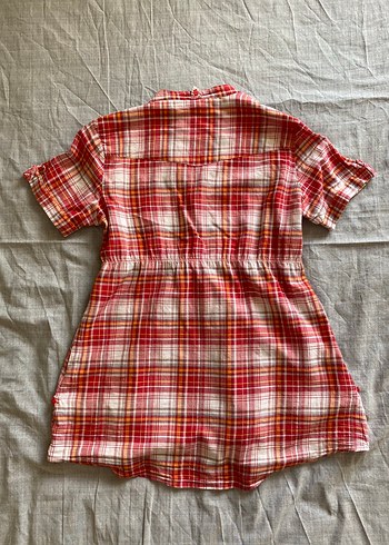 Defacto Vintage Bohem Kırmızı Düğmeli V-Yaka Gömlek
