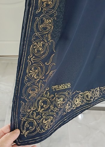Beden lacivert ipek Eşarp Tekbir marka